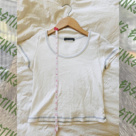 Brandy Melville crop top white - Picture 3 of 6